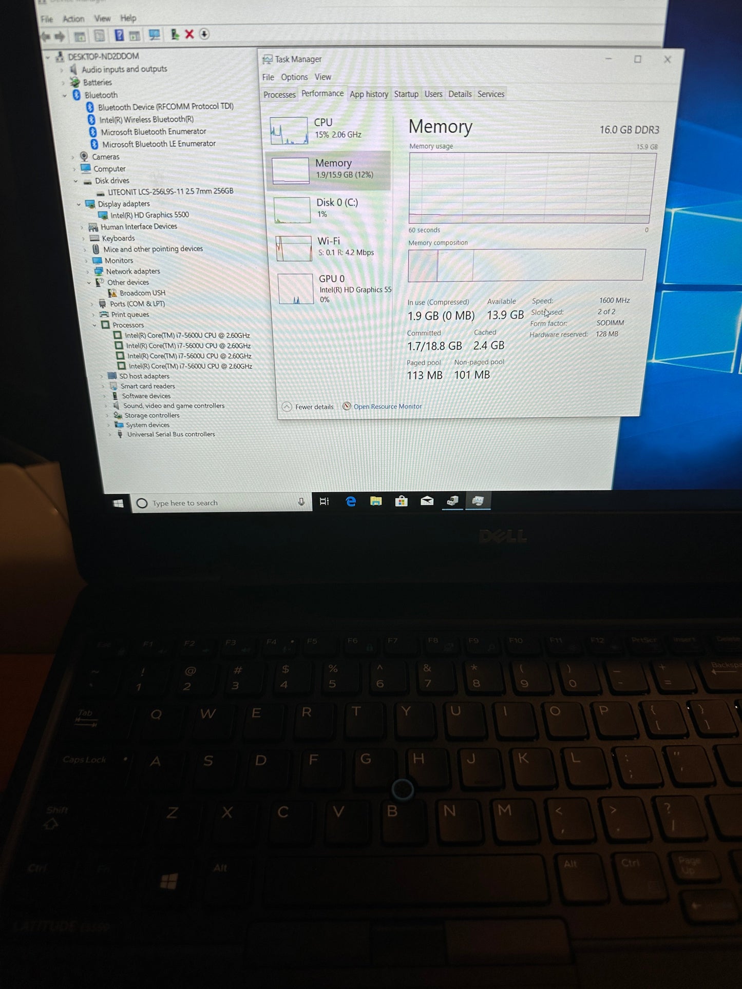 Dell Professional Laptop