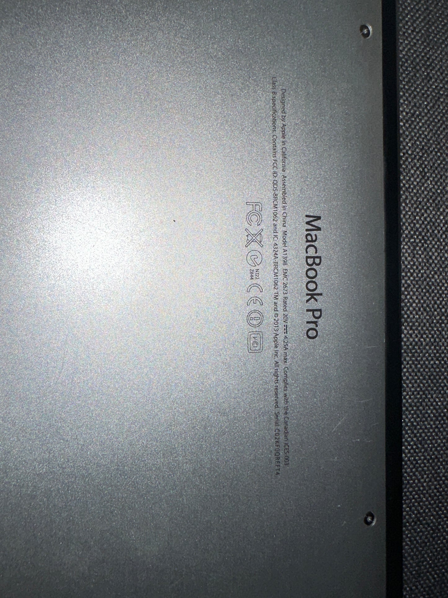 Apple Macbook Pro 15 DG